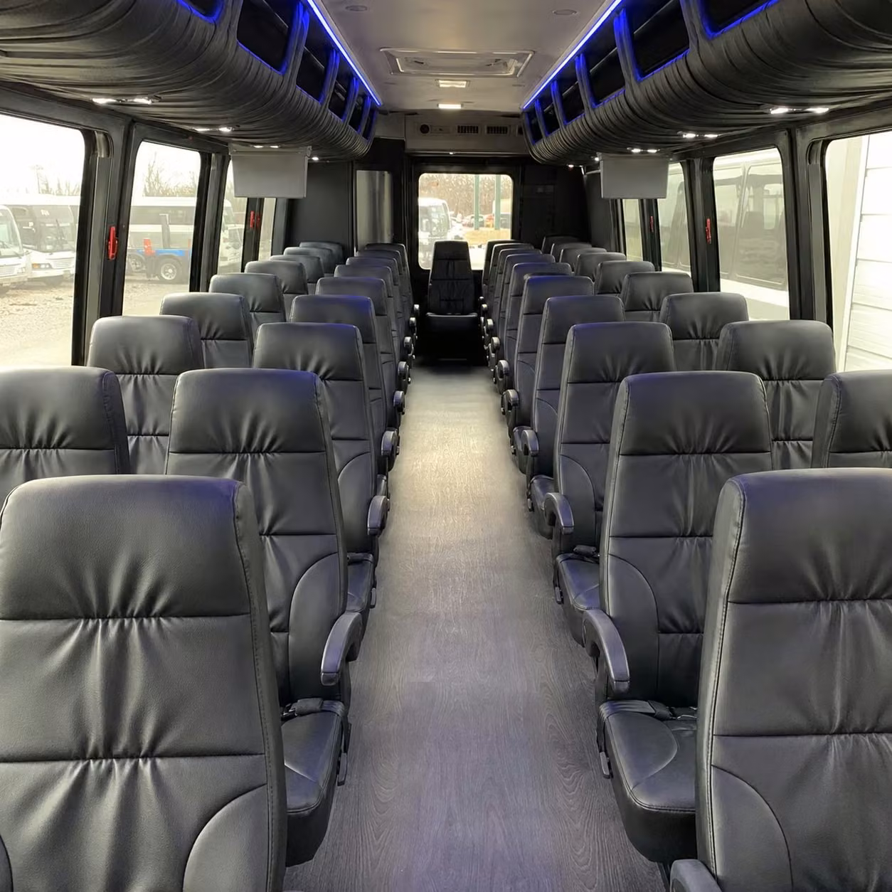 28 passenger minibus interior